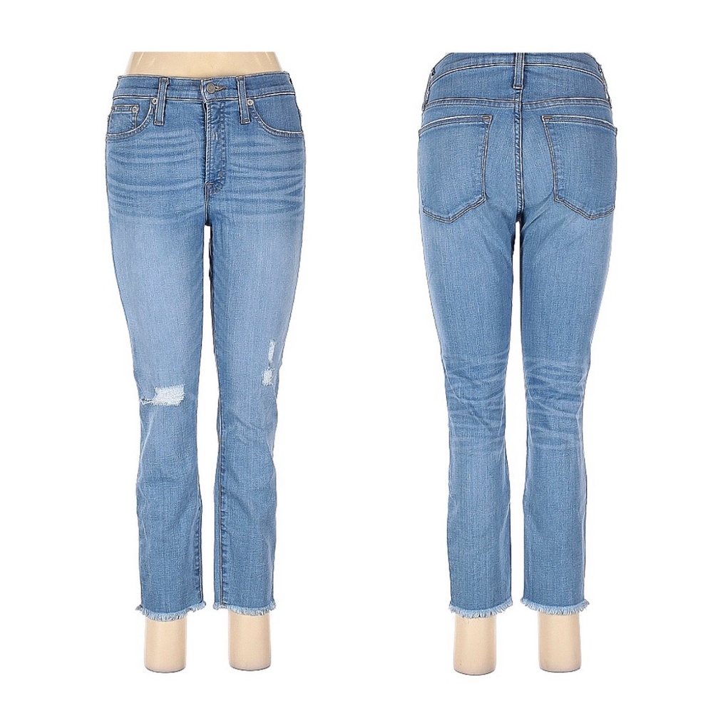 J. Crew Trademark 9” High Rise Toothpick Blue Jeans Size 28P